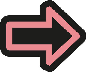 pink arrow