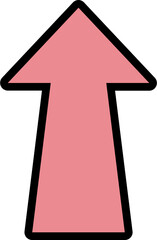 Fototapeta premium pink arrow
