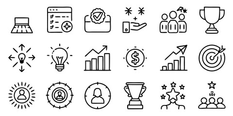 set of kitchen icons