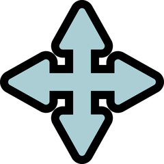 blue arrow icon