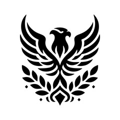 Phoenix Emblem with Laurel Motif
