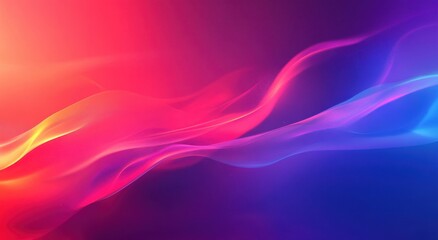 Fototapeta premium Vibrant Abstract Wave Patterns with Soft Curves and Color Gradients in Shades of Pink, Blue, and Purple for Creative Backgrounds and Designs