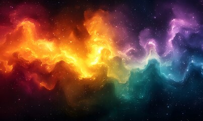 Naklejka premium Mardi Gras Digital Watercolor Background Abstract Splash Colorful Art,