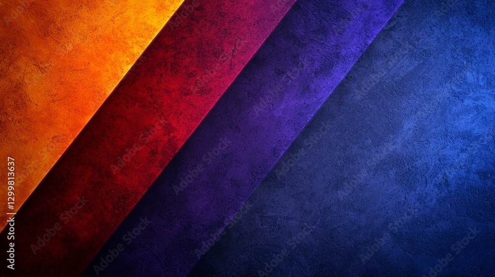 Poster abstract diagonal stripes colorful gradient texture