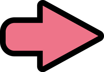 pink arrow