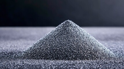 Anthracite Grain Mound Dense Pile Black Coal Dust Heap Anthracite Fine Sediment Hill Accumulation