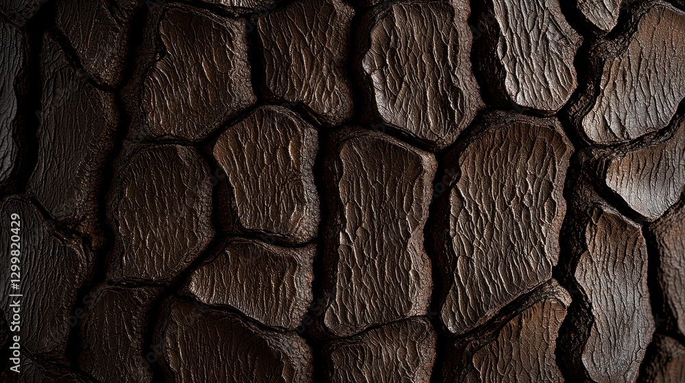 Poster dark brown textured geometric patterned surface background with relief structure and stone appearanc
