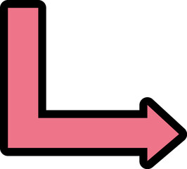 pink arrow