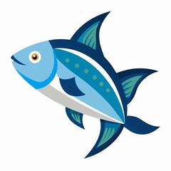 vector illustration of a shark