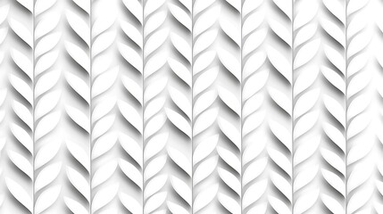Seamless White Leaf Pattern Background Design