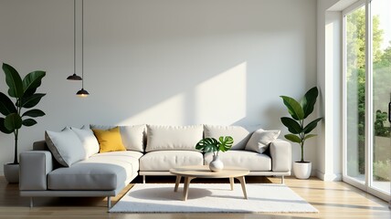 Bright Minimalist Living Space