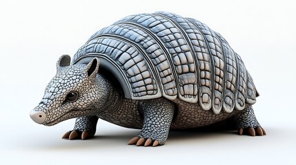 Fototapeta premium Tortoise exploration nature reserve 3d model clean background realistic design