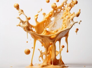 Melted Cheese Splash – Isolated on Transparent Background