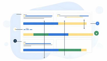 Obraz premium Project management dashboard showing task progress