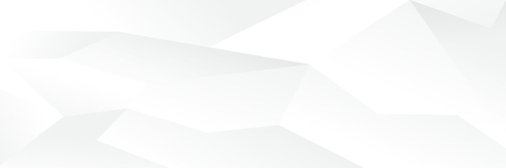 Abstract white Geometric banner design background.