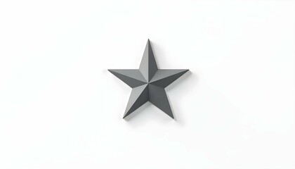 silver star on black background