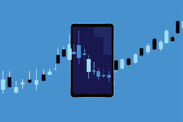 Create a minimalistic stock market background featuring glowing, abstract financial charts and data points.  Emphasize clean lines and a dark, sophisticated color palette.