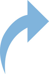flècheSky Blue Arrow Symbol for Design