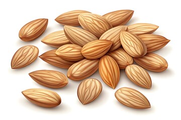 Obraz premium Delicious Almonds High-Resolution Image of Roasted Almonds