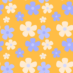 seamless background with flowers