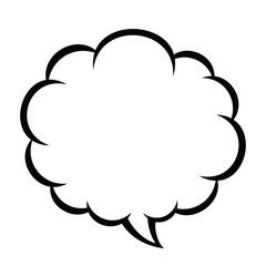 漫画風ふきだし8 太い線