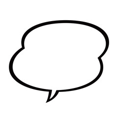 漫画風ふきだし9 太い線