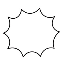  漫画風ふきだし5 細い線