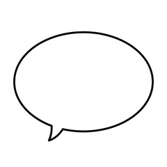 漫画風ふきだし3  細い線