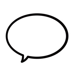 漫画風ふきだし3  太い線