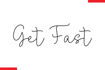 Get Fast Design sale typography Text