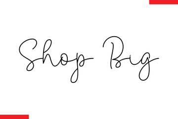 Shop Big Design sale typography Text