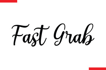 Fast Grab Design sale typography Text