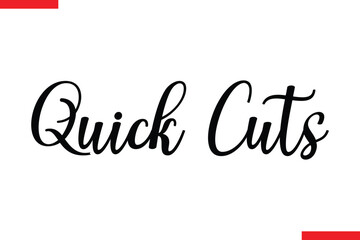 Quick Cuts Design sale typography Text