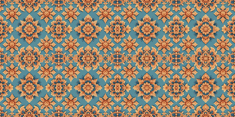 seamless pattern with abstract pattern Thai art abstract seamless patterns 
