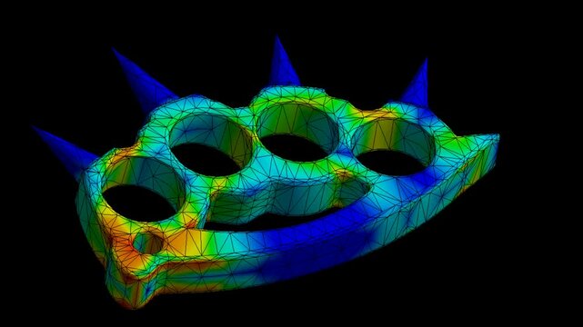 Mechanic simulation engineering - Stress and breakpoint analysis of weapon under force and moment conditions