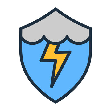 Lightning Protection Icon
