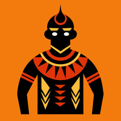 African tribal pattern icon vector art illustrations