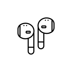Earphone line icon