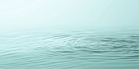 Gentle ripples form concentric circles on a body of water