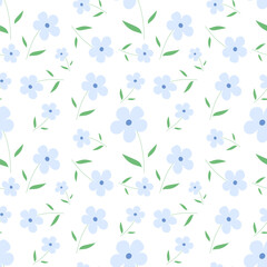 seamless background with flowers