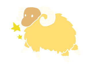Clip art of Aries zodiac sign