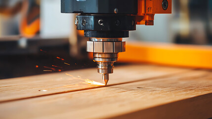 Cnc machine cutting aluminum with coolant spray workshop industrial process high-tech environment close-up view precision engineering