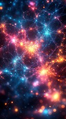 Obraz premium Colorful Abstract Cosmic Nebula
