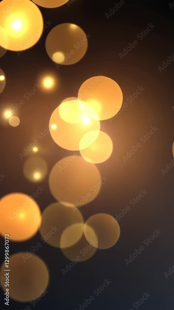 Aufkleber captivating warm bokeh lights create a soothing ambiance in a dark setting during evening hours