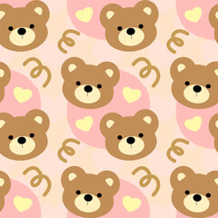 seamless background with teddy bears