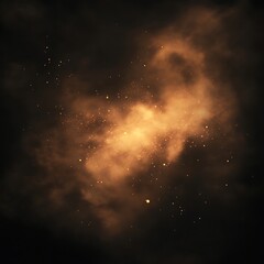 Fototapeta premium Fiery explosion with smoke on black background. 3D illustration.