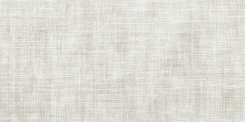 Close up photograph shows woven linen cloth material texture