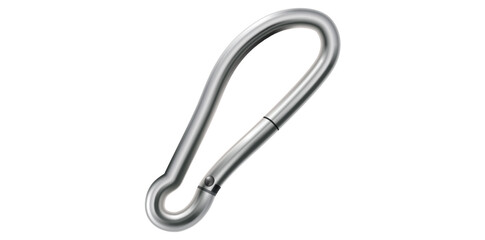 Realistic Silver Metal Clasp Vector Illustration.	