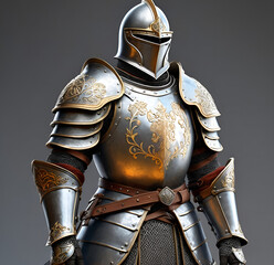 Fototapeta premium medieval knight in armour