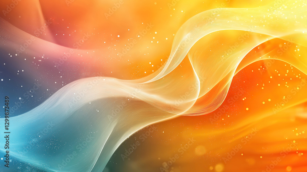 Aufkleber vibrant dynamic abstract wallpaper with flowing patterns and vivid colors for modern design